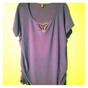 A.U.W. Navy blue blouse